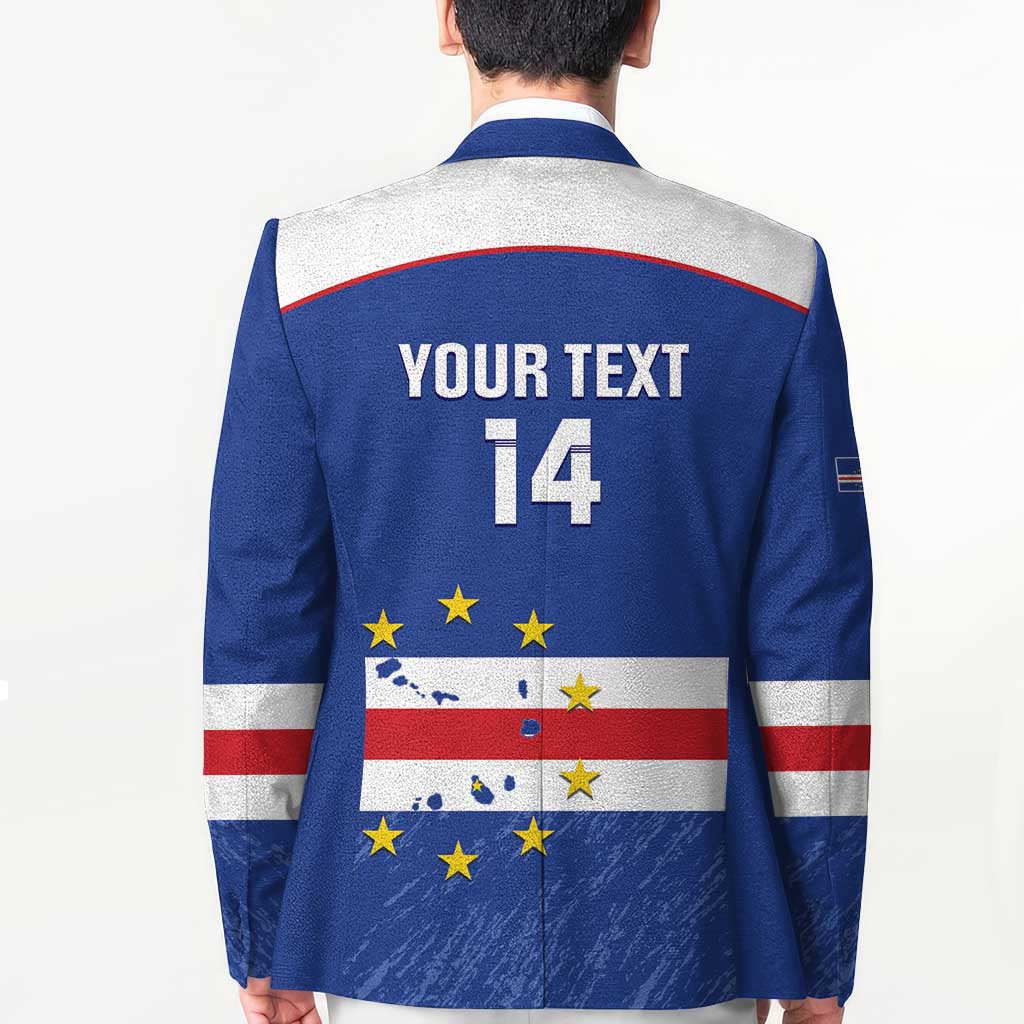 Cape Verde Football Custom Blazer Come On Tubaroes Azuis Shark - Wonder Print Shop