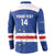 Cape Verde Football Custom Button Sweatshirt Come On Tubaroes Azuis Shark - Wonder Print Shop