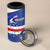 Cape Verde Football Custom 4 in 1 Can Cooler Tumbler Come On Tubaroes Azuis Shark - Wonder Print Shop