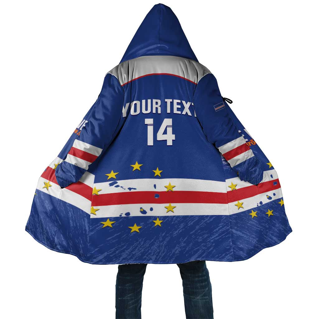 Cape Verde Football Custom Cloak Come On Tubaroes Azuis Shark - Wonder Print Shop