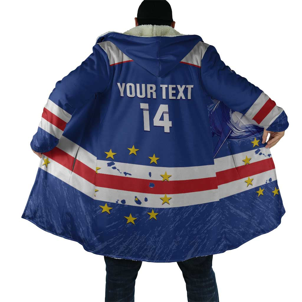 Cape Verde Football Custom Cloak Come On Tubaroes Azuis Shark - Wonder Print Shop