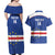 Cape Verde Football Custom Couples Matching Off Shoulder Maxi Dress and Hawaiian Shirt Come On Tubaroes Azuis Shark - Wonder Print Shop