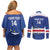 Cape Verde Football Custom Couples Matching Off Shoulder Short Dress and Long Sleeve Button Shirt Come On Tubaroes Azuis Shark - Wonder Print Shop