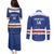 Cape Verde Football Custom Couples Matching Puletasi and Long Sleeve Button Shirt Come On Tubaroes Azuis Shark - Wonder Print Shop