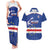Cape Verde Football Custom Couples Matching Tank Maxi Dress and Hawaiian Shirt Come On Tubaroes Azuis Shark - Wonder Print Shop