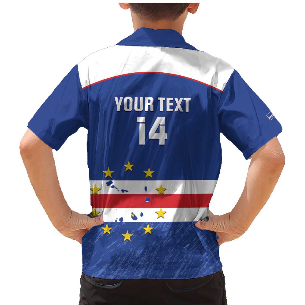 Cape Verde Football Custom Family Matching Mermaid Dress and Hawaiian Shirt Come On Tubaroes Azuis Shark - Wonder Print Shop