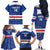 Cape Verde Football Custom Family Matching Off The Shoulder Long Sleeve Dress and Hawaiian Shirt Come On Tubaroes Azuis Shark - Wonder Print Shop