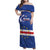 Cape Verde Football Custom Family Matching Off Shoulder Maxi Dress and Hawaiian Shirt Come On Tubaroes Azuis Shark - Wonder Print Shop