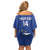 Cape Verde Football Custom Family Matching Off Shoulder Short Dress and Hawaiian Shirt Come On Tubaroes Azuis Shark - Wonder Print Shop