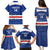 Cape Verde Football Custom Family Matching Puletasi and Hawaiian Shirt Come On Tubaroes Azuis Shark - Wonder Print Shop