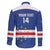 Cape Verde Football Custom Family Matching Puletasi and Hawaiian Shirt Come On Tubaroes Azuis Shark - Wonder Print Shop
