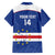 Cape Verde Football Custom Family Matching Short Sleeve Bodycon Dress and Hawaiian Shirt Come On Tubaroes Azuis Shark - Wonder Print Shop