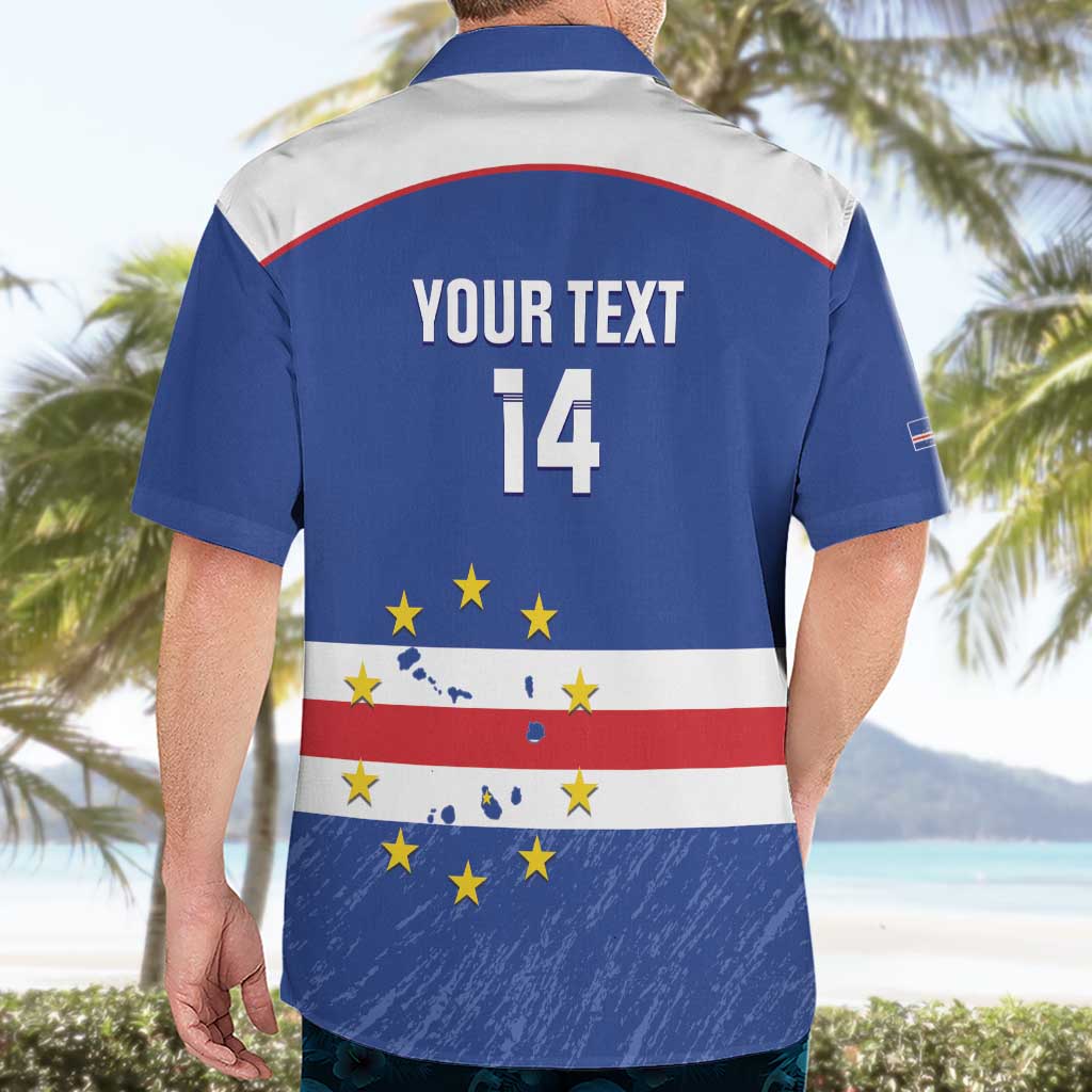 Cape Verde Football Custom Hawaiian Shirt Come On Tubaroes Azuis Shark - Wonder Print Shop