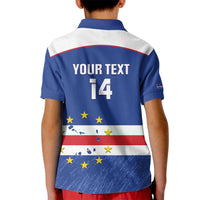 Cape Verde Football Custom Kid Polo Shirt Come On Tubaroes Azuis Shark - Wonder Print Shop