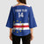 Cape Verde Football Custom Kimono Sleeve Blouse Come On Tubaroes Azuis Shark - Wonder Print Shop