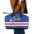 Cape Verde Football Leather Tote Bag Come On Tubaroes Azuis Shark - Wonder Print Shop