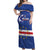 Cape Verde Football Custom Off Shoulder Maxi Dress Come On Tubaroes Azuis Shark - Wonder Print Shop