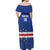 Cape Verde Football Custom Off Shoulder Maxi Dress Come On Tubaroes Azuis Shark - Wonder Print Shop