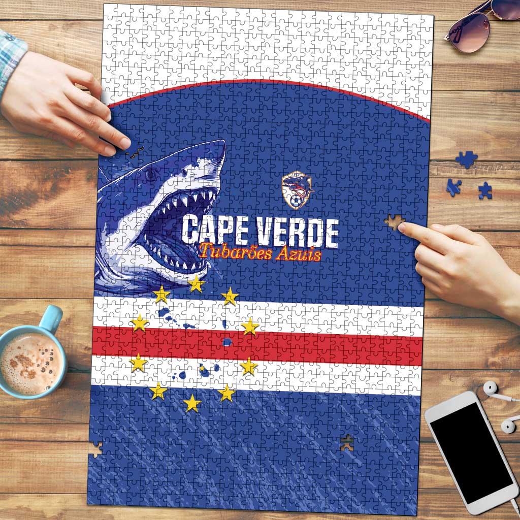 Cape Verde Football Puzzle Come On Tubaroes Azuis Shark - Wonder Print Shop