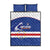 Cape Verde Football Quilt Bed Set Come On Tubaroes Azuis Shark - Wonder Print Shop