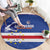 Cape Verde Football Round Carpet Come On Tubaroes Azuis Shark - Wonder Print Shop