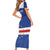 Cape Verde Football Custom Short Sleeve Bodycon Dress Come On Tubaroes Azuis Shark - Wonder Print Shop