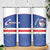Cape Verde Football Custom Skinny Tumbler Come On Tubaroes Azuis Shark - Wonder Print Shop