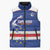 Cape Verde Football Custom Sleeveless Puffer Jacket Come On Tubaroes Azuis Shark - Wonder Print Shop