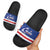 Cape Verde Football Slide Sandals Come On Tubaroes Azuis Shark - Wonder Print Shop