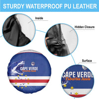 Cape Verde Football Spare Tire Cover Come On Tubaroes Azuis Shark - Wonder Print Shop