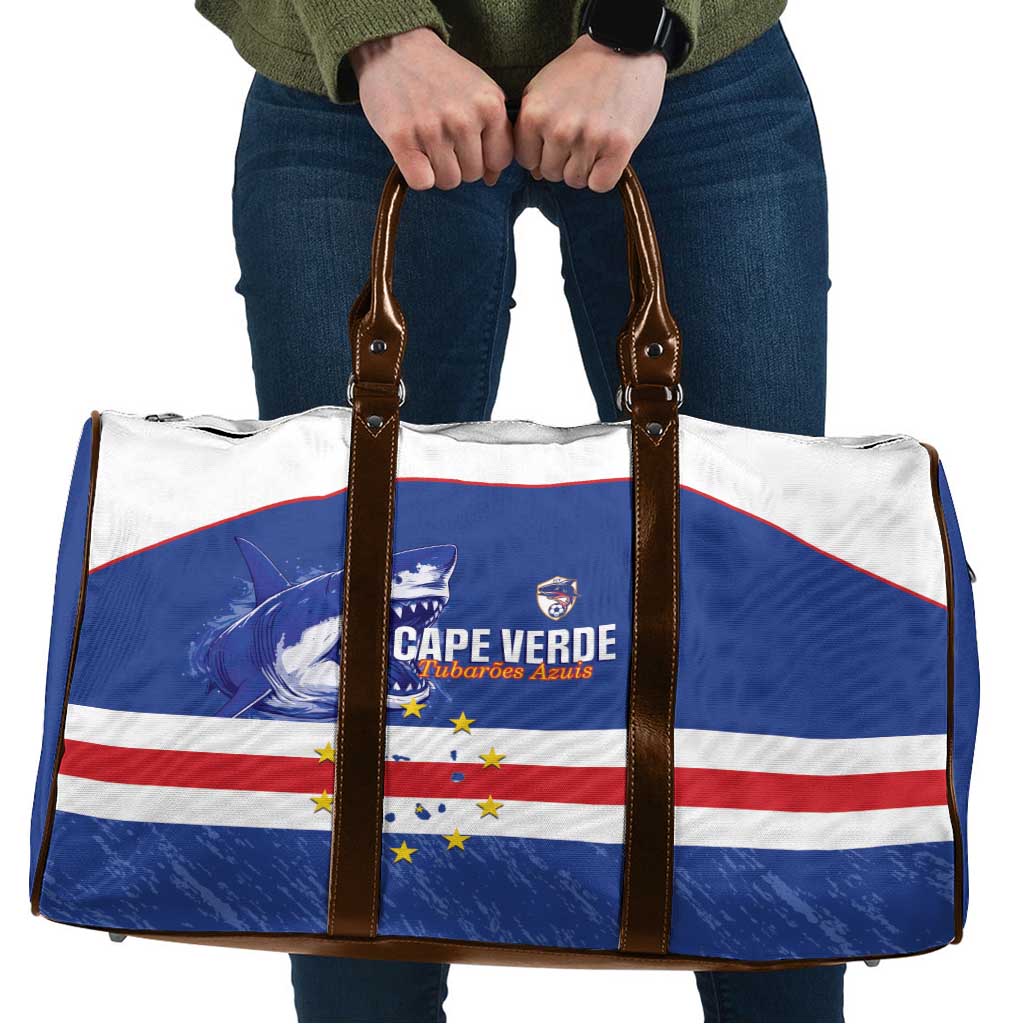 Cape Verde Football Travel Bag Come On Tubaroes Azuis Shark - Wonder Print Shop