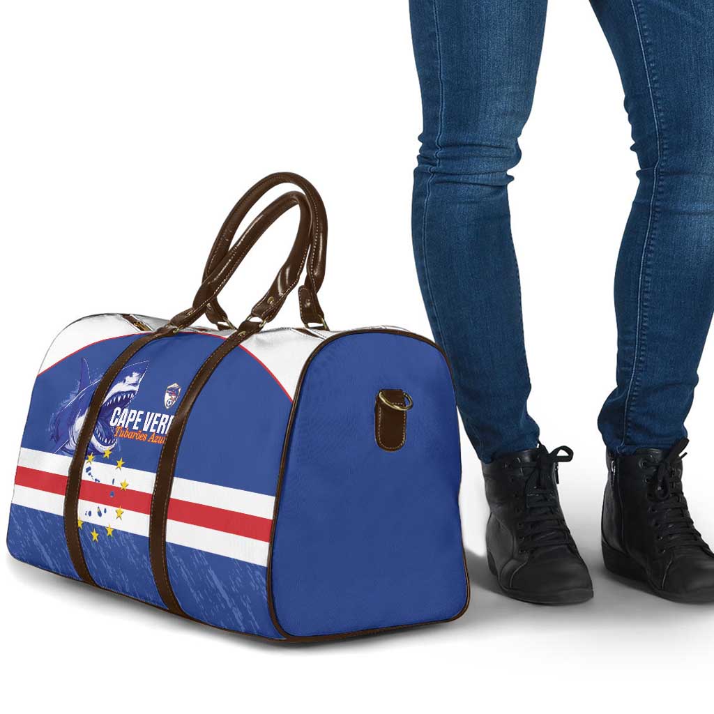 Cape Verde Football Travel Bag Come On Tubaroes Azuis Shark - Wonder Print Shop
