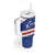 Cape Verde Football Custom Tumbler With Handle Come On Tubaroes Azuis Shark - Wonder Print Shop