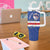 Cape Verde Football Custom Tumbler With Handle Come On Tubaroes Azuis Shark - Wonder Print Shop