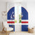 Cape Verde Football Window Curtain Come On Tubaroes Azuis Shark - Wonder Print Shop