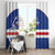 Cape Verde Football Window Curtain Come On Tubaroes Azuis Shark - Wonder Print Shop