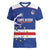 Cape Verde Football Custom Women V-Neck T-Shirt Come On Tubaroes Azuis Shark - Wonder Print Shop