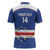 Cape Verde Football Custom Zipper Polo Shirt Come On Tubaroes Azuis Shark - Wonder Print Shop