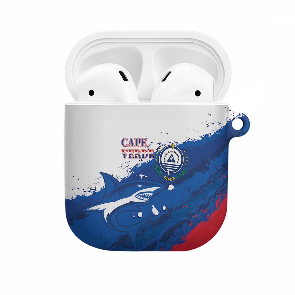Cape Verde Football AirPods Case Tubaroes Azuis Glory World Cup - Wonder Print Shop