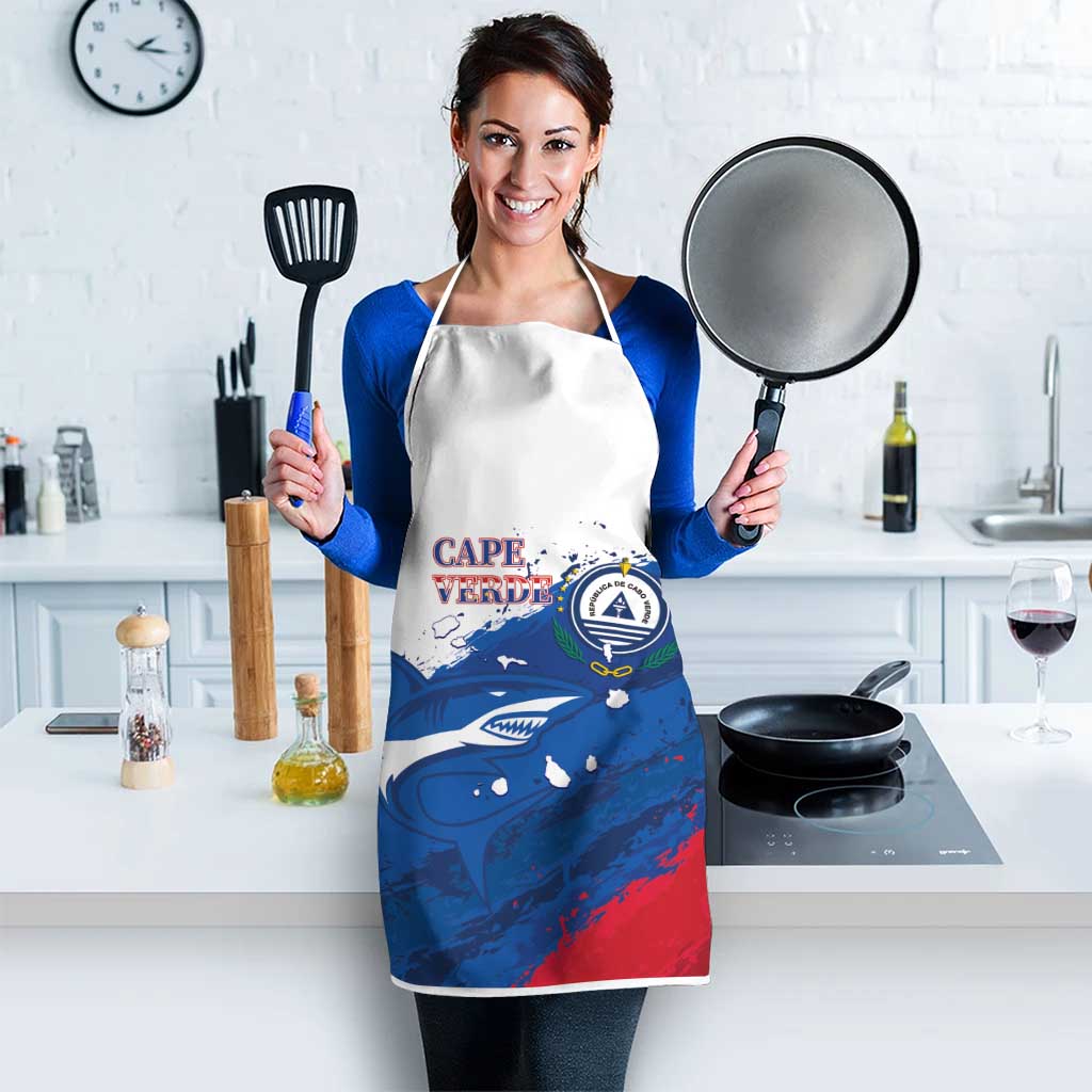 Cape Verde Football Apron Tubaroes Azuis Glory World Cup - Wonder Print Shop