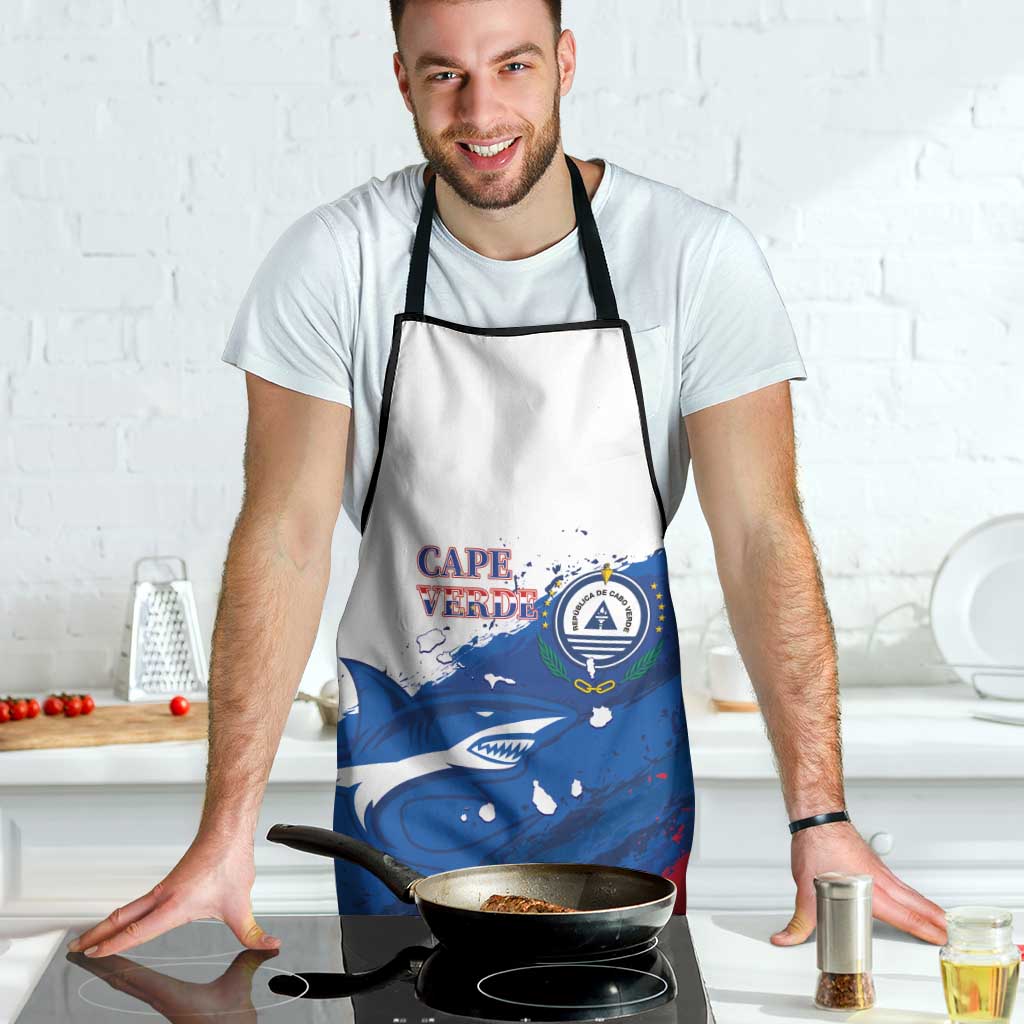 Cape Verde Football Apron Tubaroes Azuis Glory World Cup - Wonder Print Shop