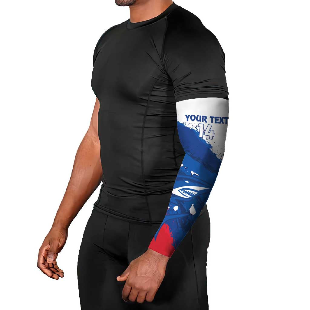 Cape Verde Football Custom Arm Sleeves Tubaroes Azuis Glory World Cup - Wonder Print Shop