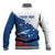 Cape Verde Football Custom Baseball Jacket Tubaroes Azuis Glory World Cup - Wonder Print Shop
