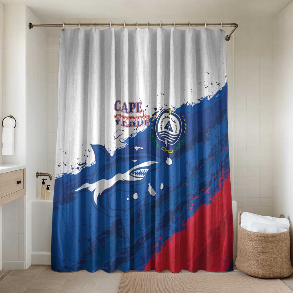 Cape Verde Football Bathroom Set Tubaroes Azuis Glory World Cup - Wonder Print Shop