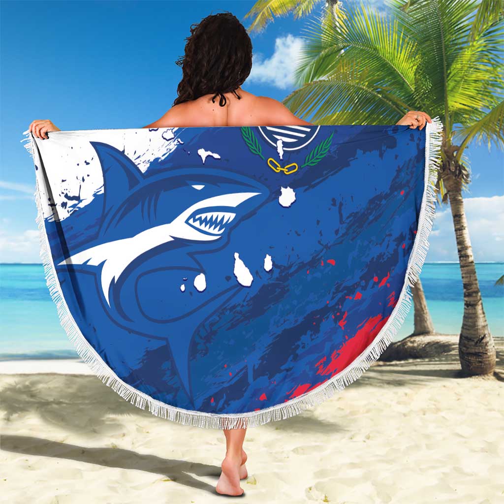 Cape Verde Football Beach Blanket Tubaroes Azuis Glory World Cup - Wonder Print Shop
