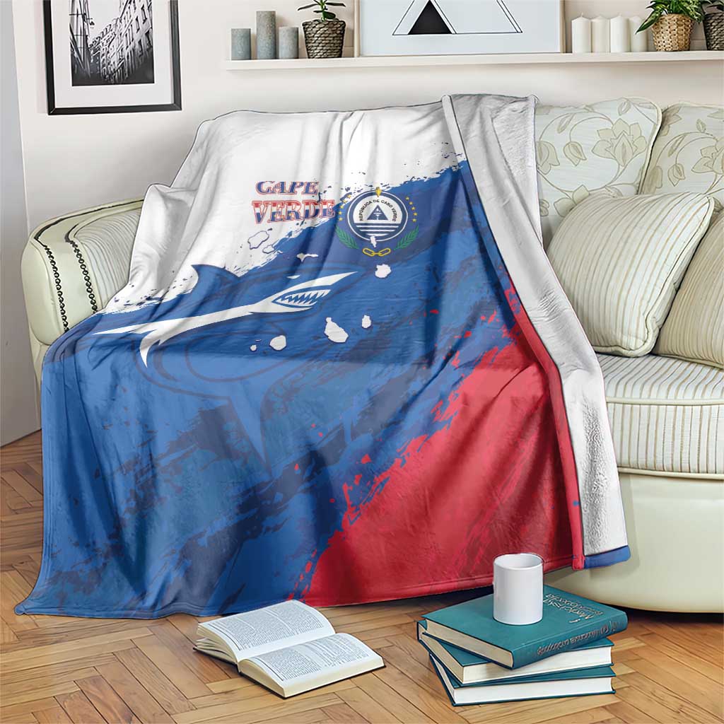 Cape Verde Football Blanket Tubaroes Azuis Glory World Cup - Wonder Print Shop