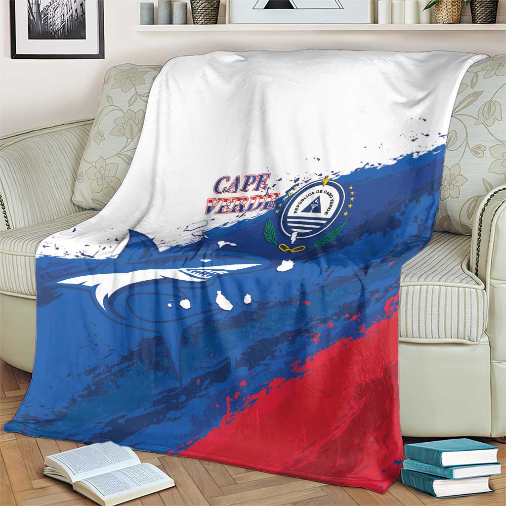 Cape Verde Football Blanket Tubaroes Azuis Glory World Cup - Wonder Print Shop