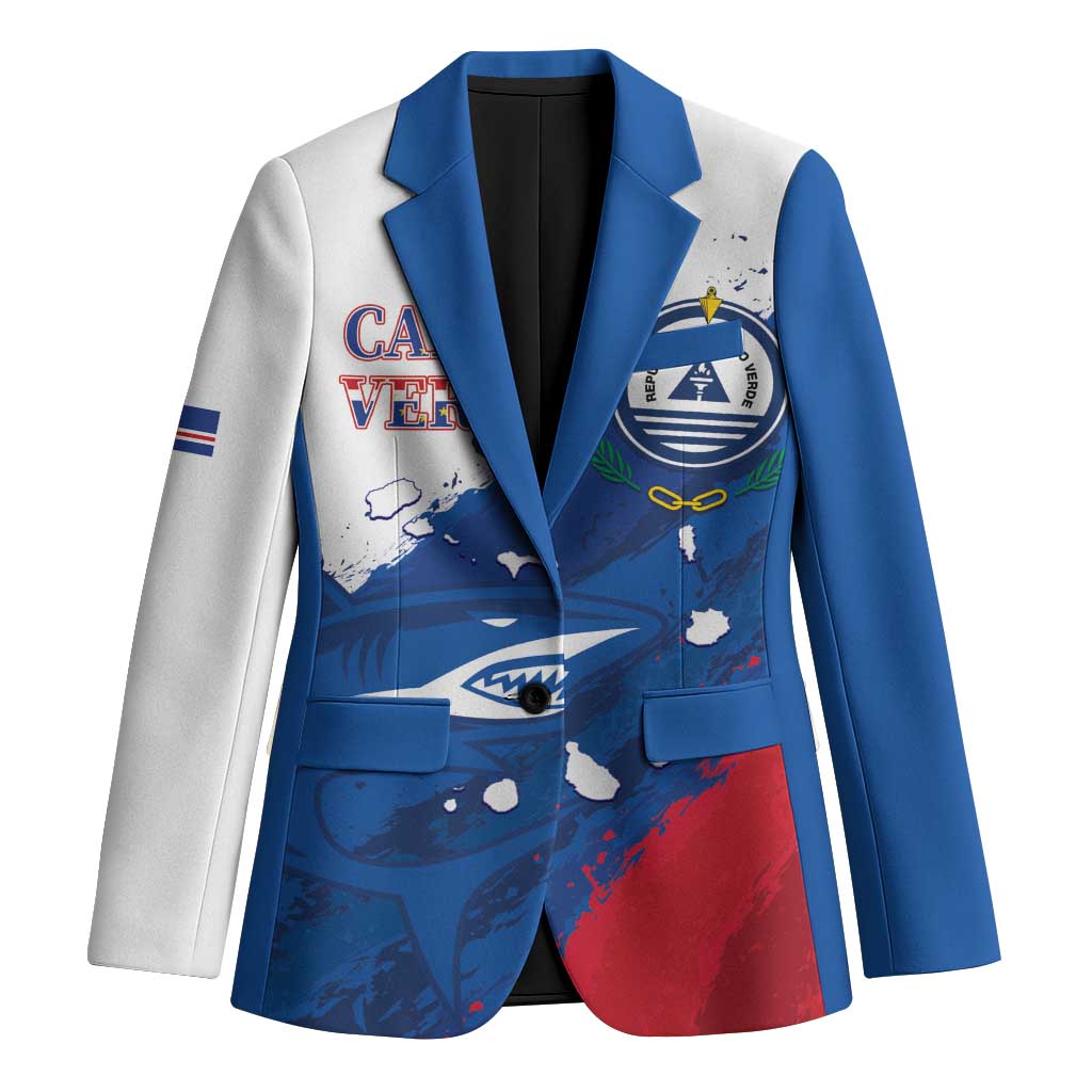 Cape Verde Football Custom Blazer Tubaroes Azuis Glory World Cup - Wonder Print Shop