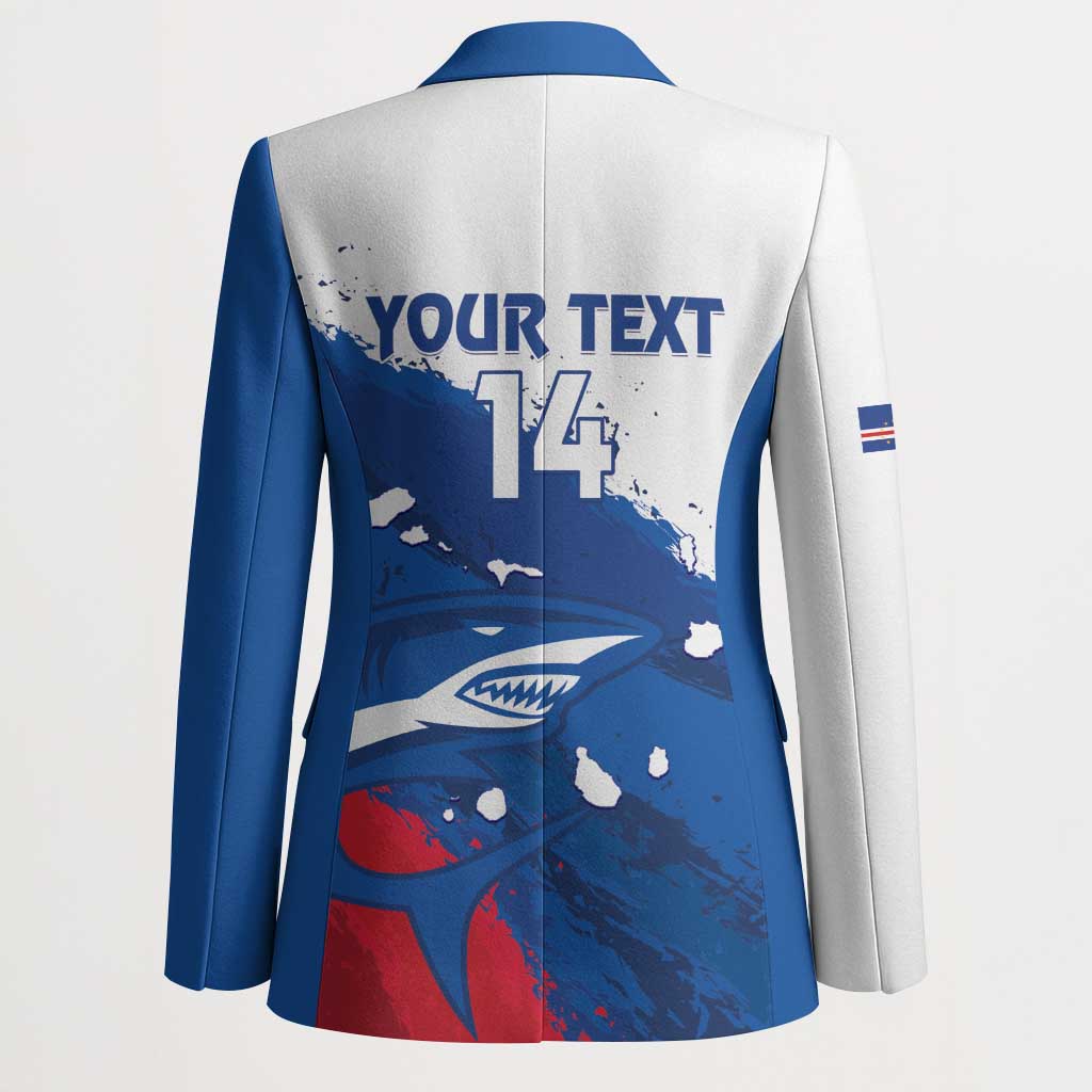 Cape Verde Football Custom Blazer Tubaroes Azuis Glory World Cup - Wonder Print Shop
