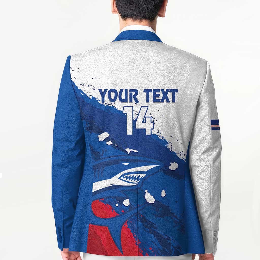 Cape Verde Football Custom Blazer Tubaroes Azuis Glory World Cup - Wonder Print Shop